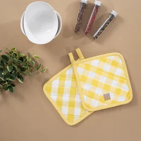 Daisy Yellow/White 2 Pc Pot Holder