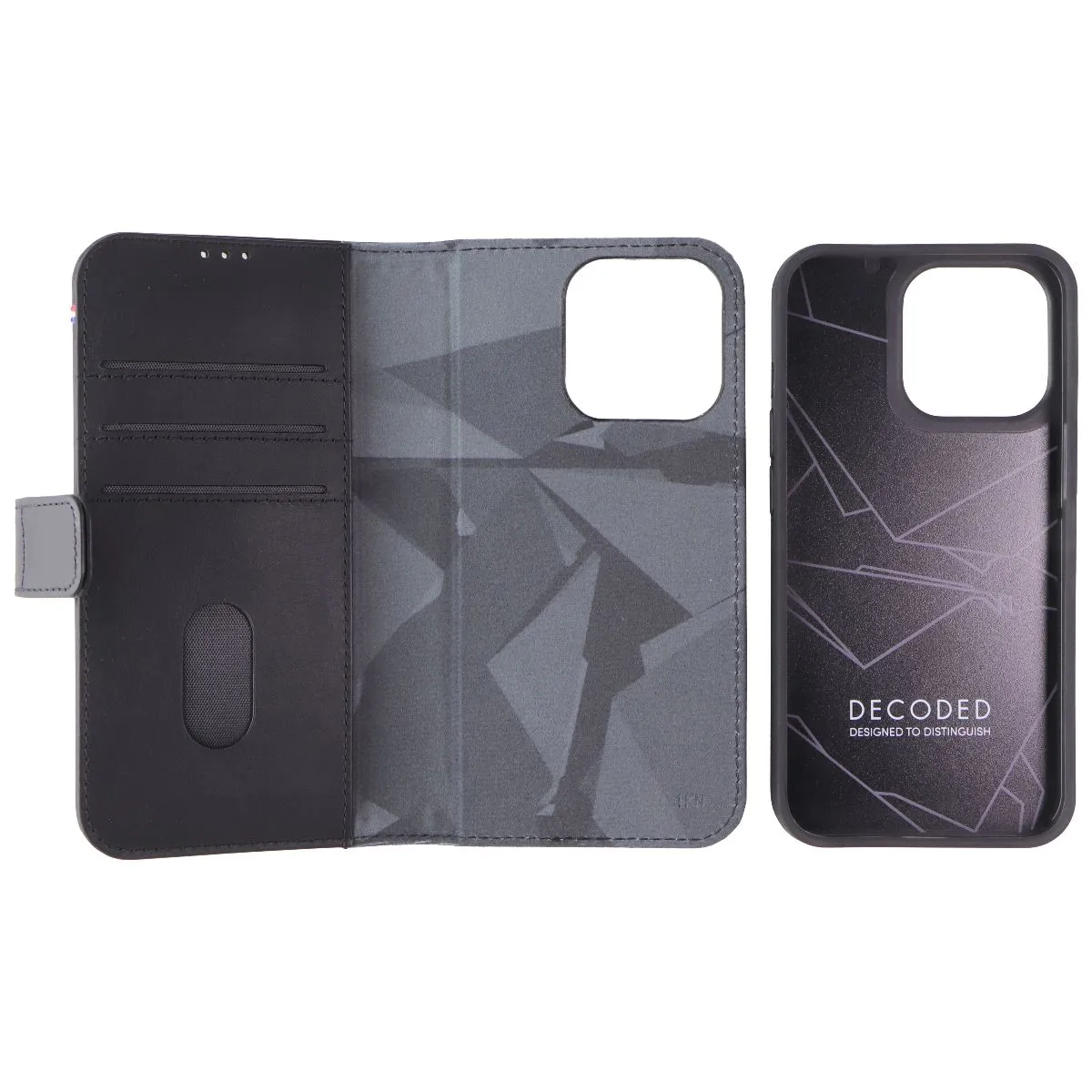 Decoded 2-in-1 Back Cover and Wallet Case for Apple iPhone 13 Pro - Black