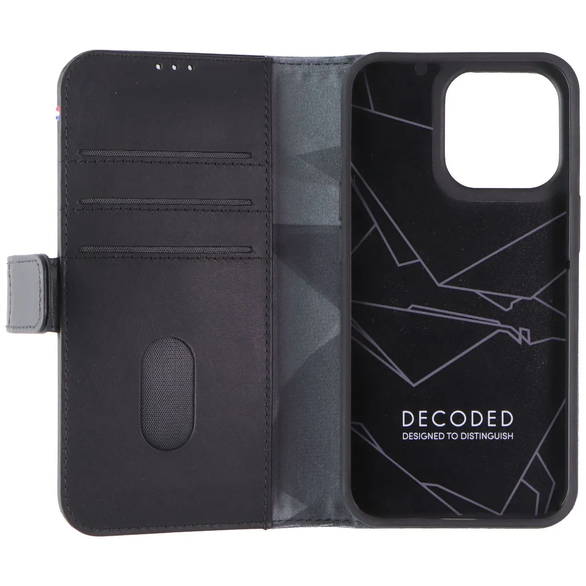 Decoded 2-in-1 Back Cover and Wallet Case for Apple iPhone 13 Pro - Black