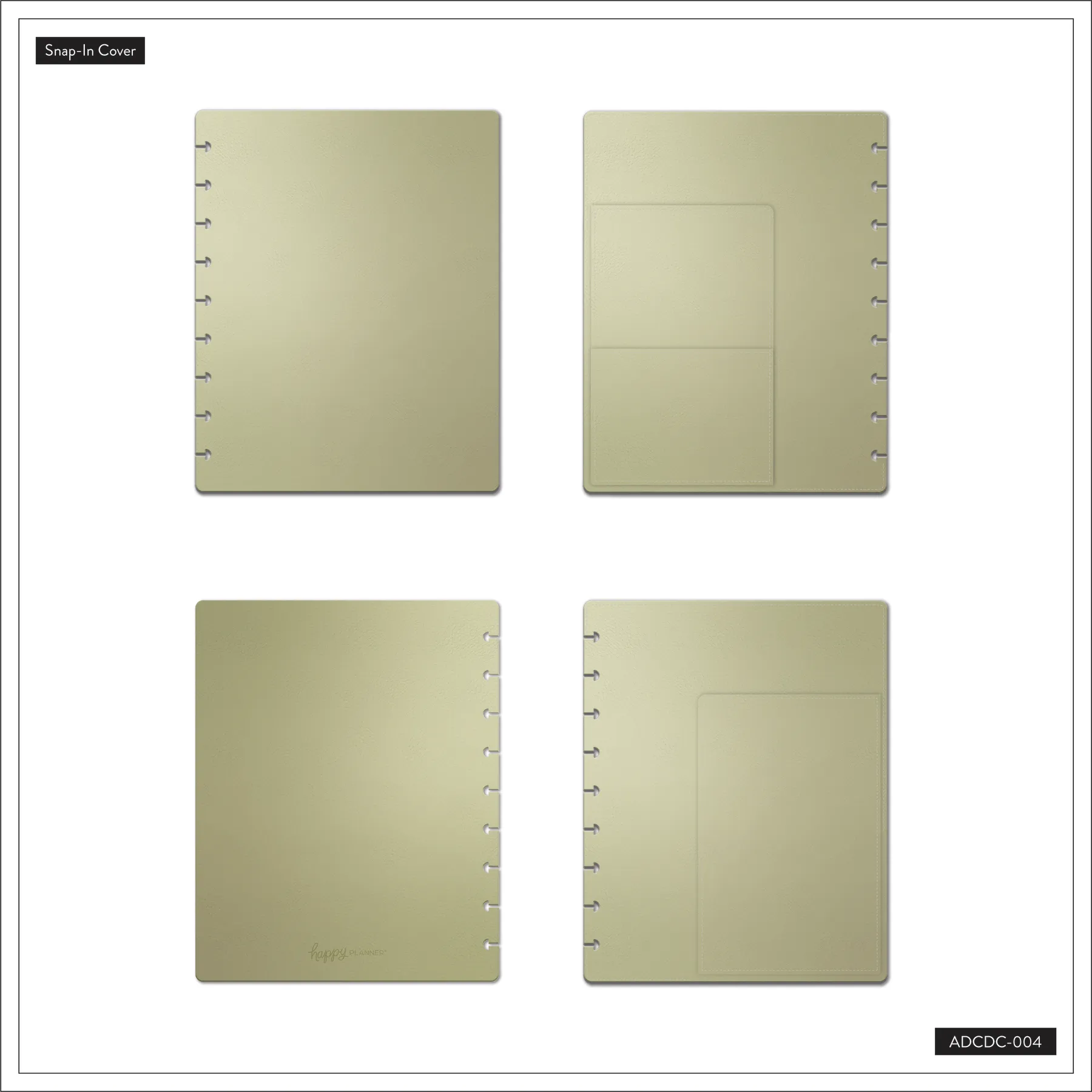 DELUXE Snap In Classic Planner Cover - Gold