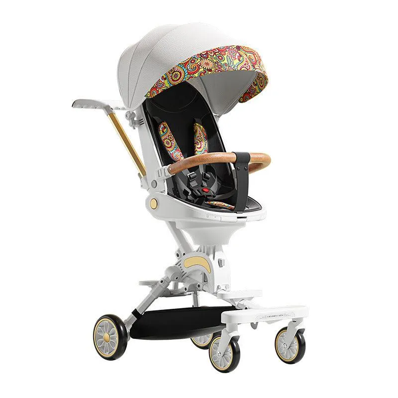 DreamGlide Ultra-Fold Baby Stroller – Lightweight, Shock-Absorbing, Two-Way Comfort