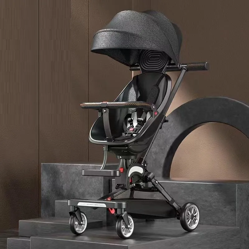 DreamGlide Ultra-Fold Baby Stroller – Lightweight, Shock-Absorbing, Two-Way Comfort