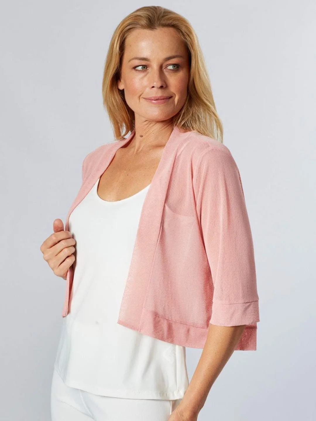 Dry Feel Mesh Bolero - Blush 25929-S