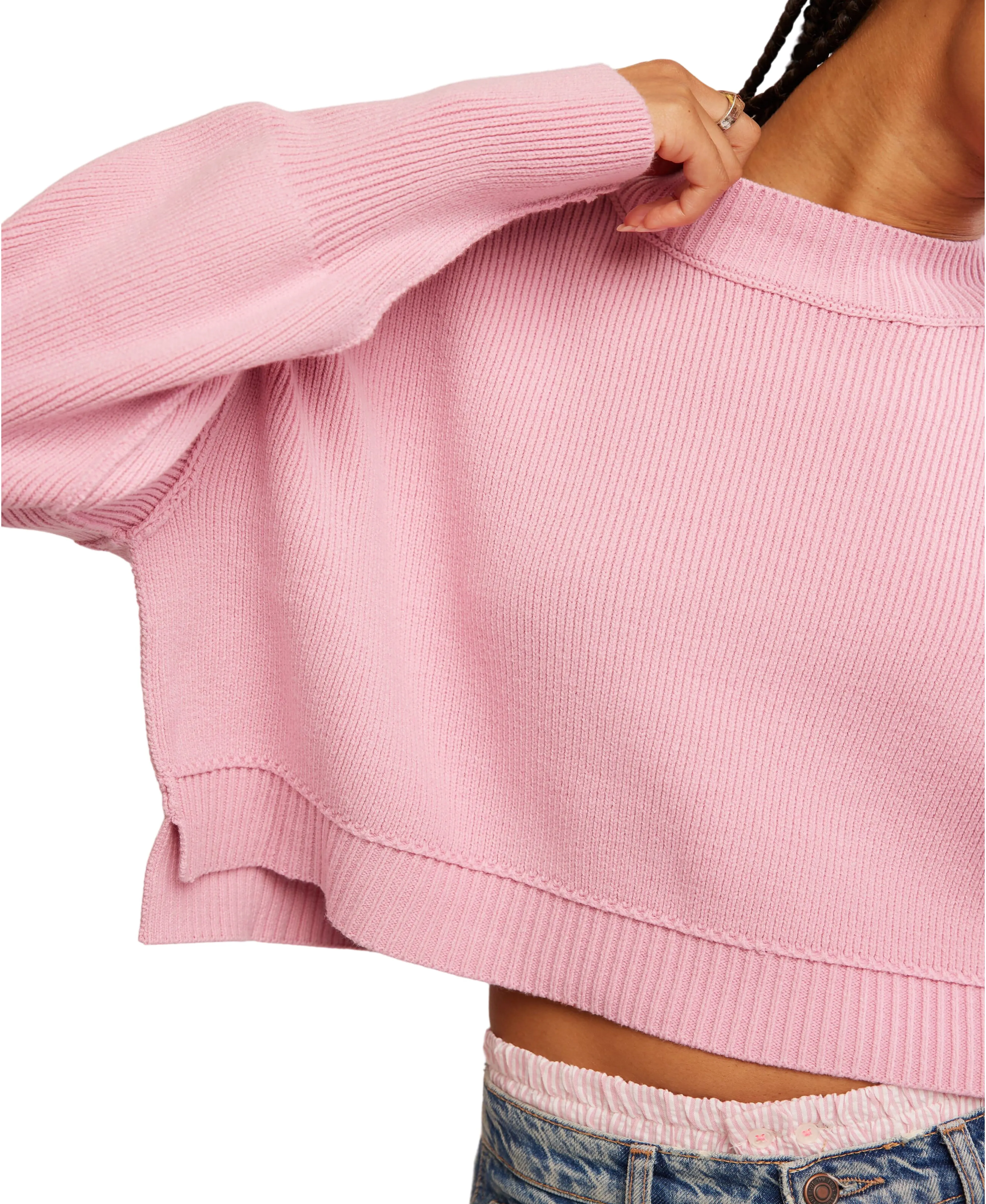 Easy Street Crop Pullover in Lollipop