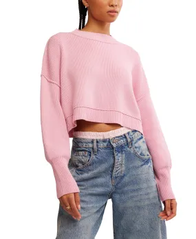 Easy Street Crop Pullover in Lollipop