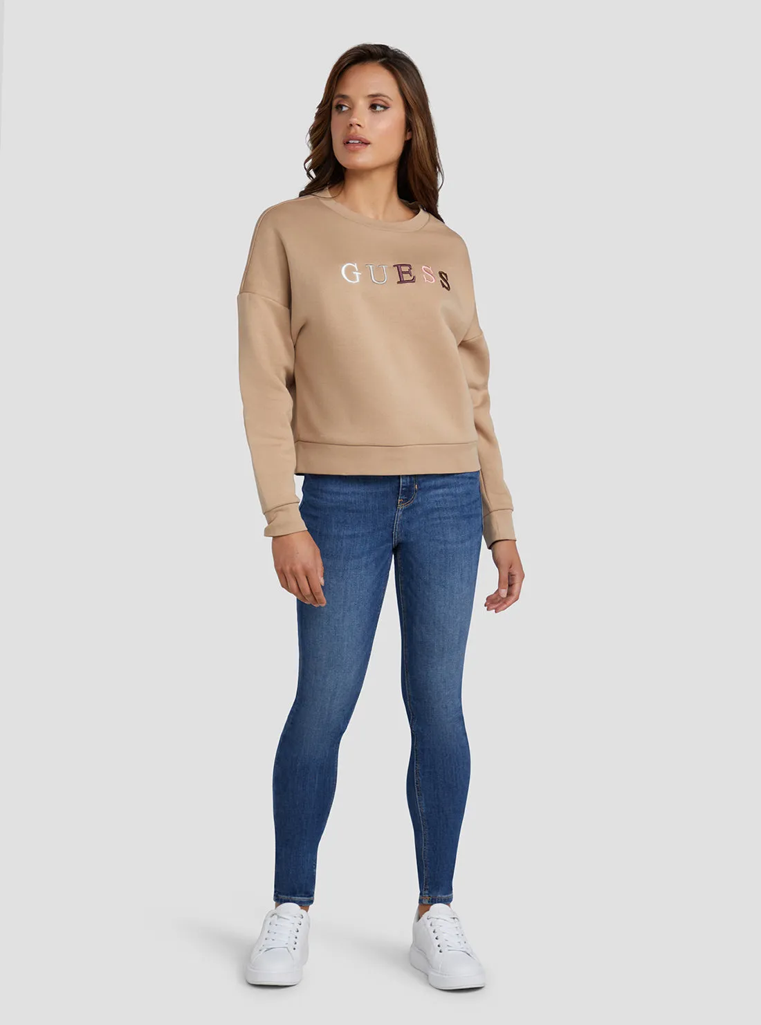 Eco Beige Clara Logo Jumper