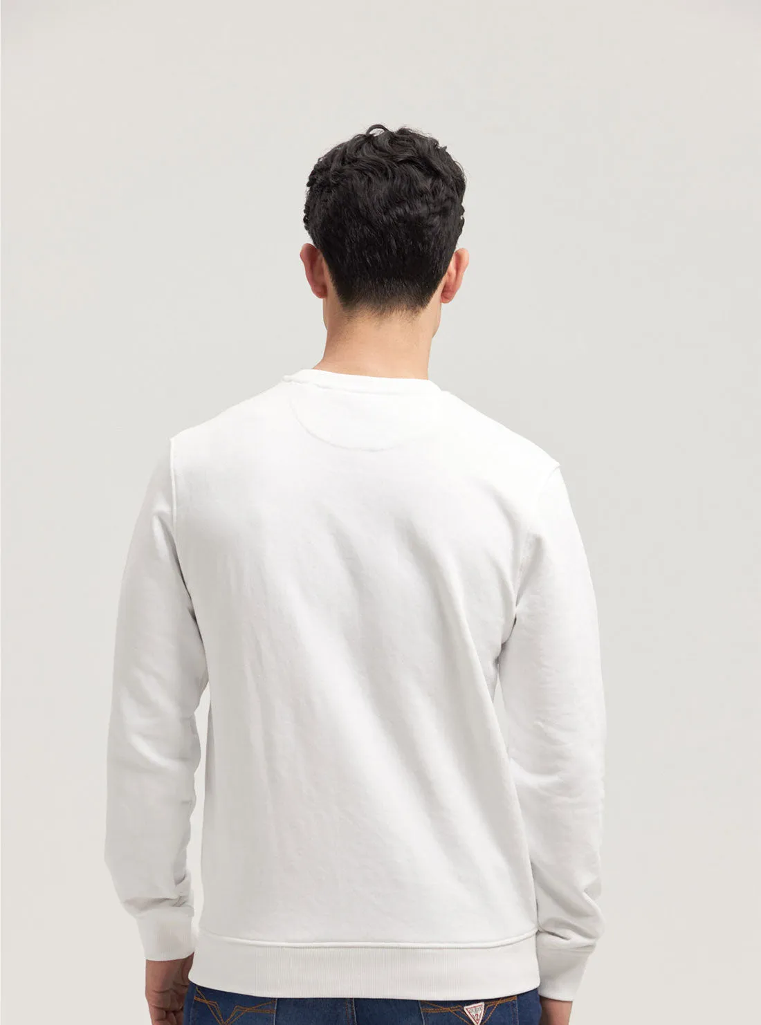 Eco White Multicolour Logo Jumper