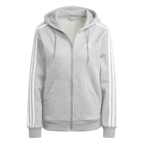 Essentials 3-Stripes Full-Zip Fleece Hoodie