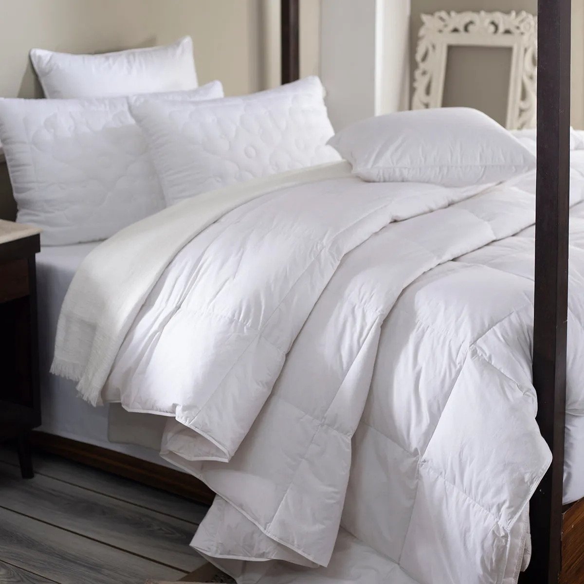 Essentials Bristle Light Weight Down Duvet White