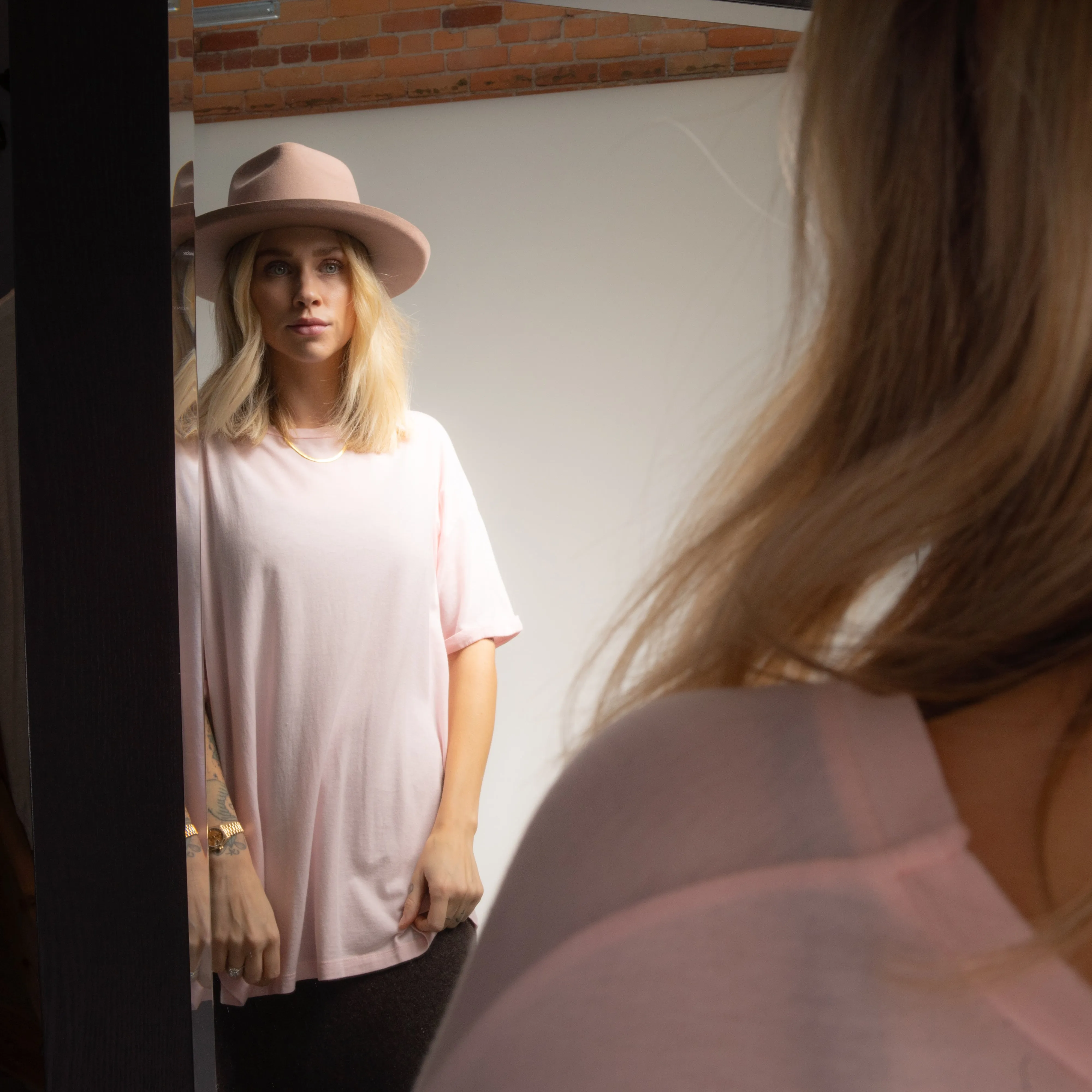 Essentials - Oversized Tee - Blush Pink