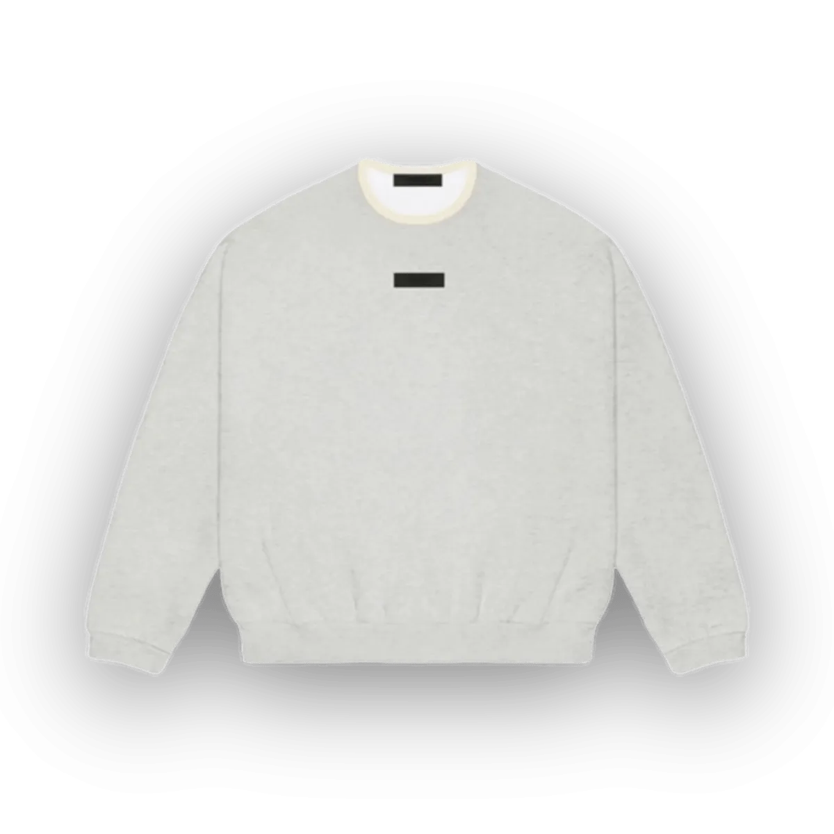 Fear of God Essentials Light  Grey Crew Neck Sweatshirt - 2024 - Kids Size