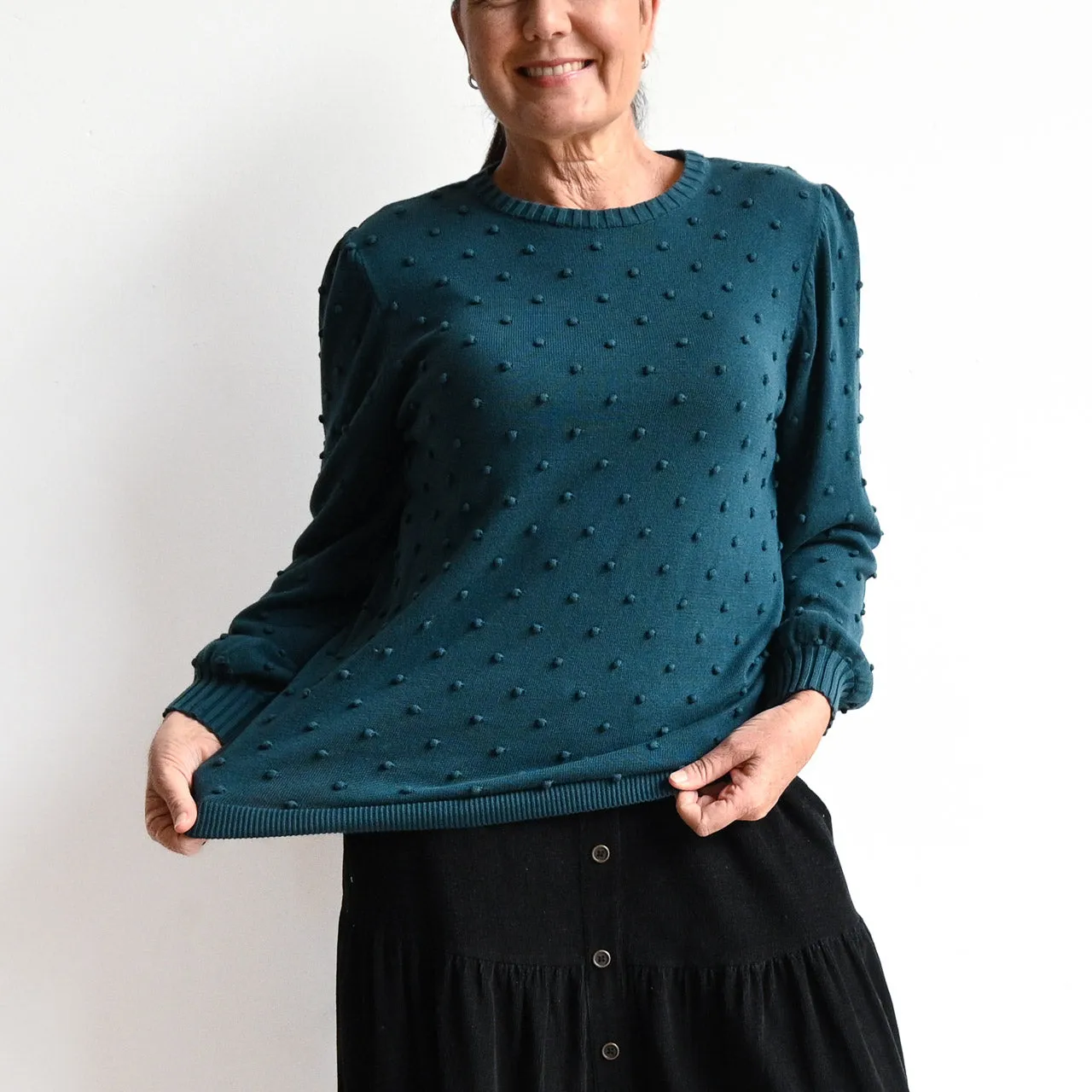 Fine Bobble Knit Sweater by Orientique Australia - 1255