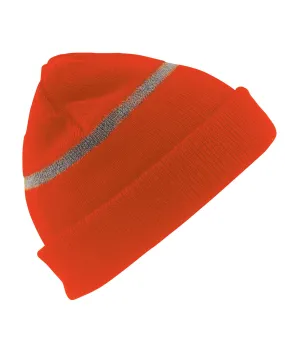 Fluorescent Orange - Junior woolly ski hat with Thinsulate™