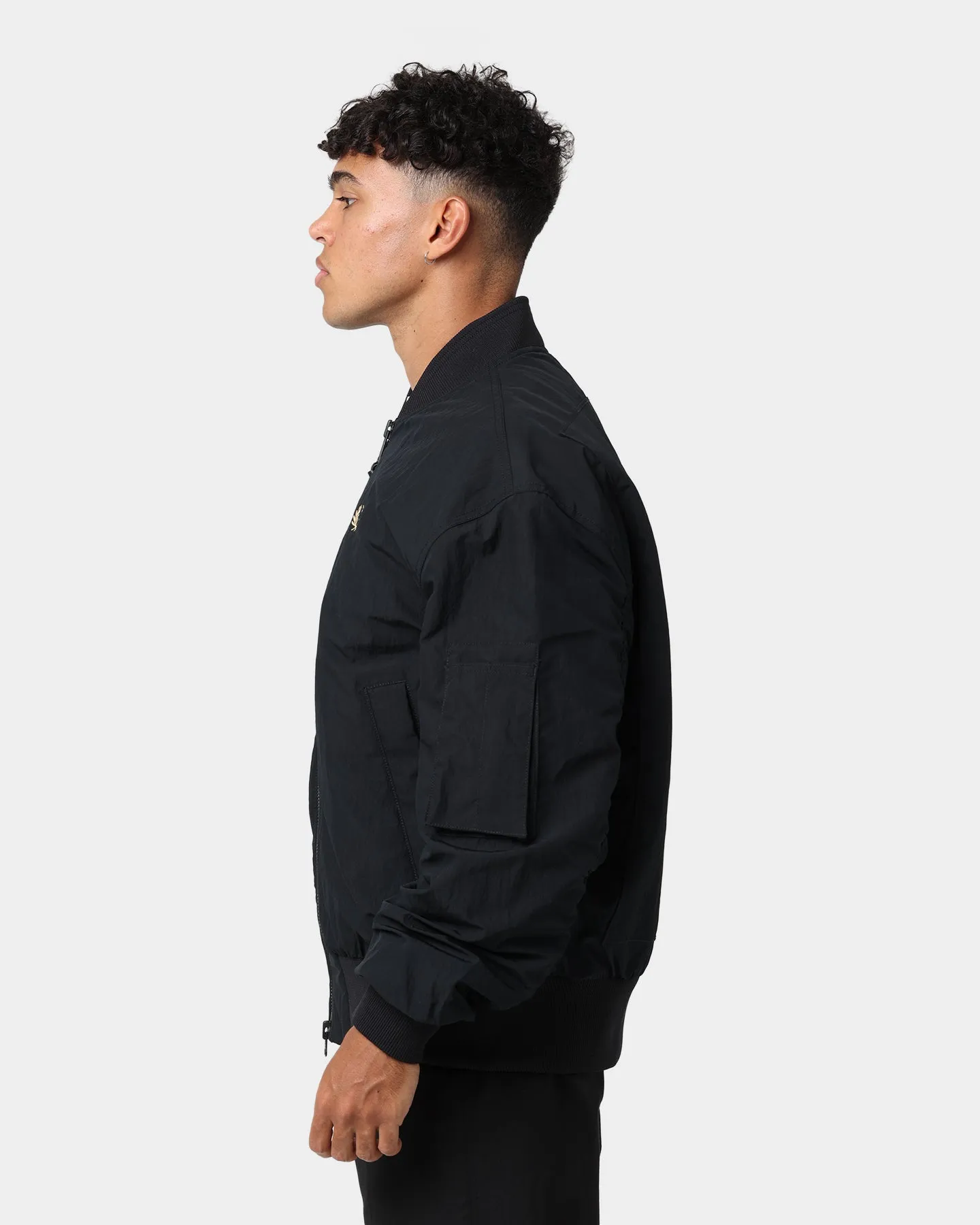 Fred Perry Padded Bomber Jacket Black