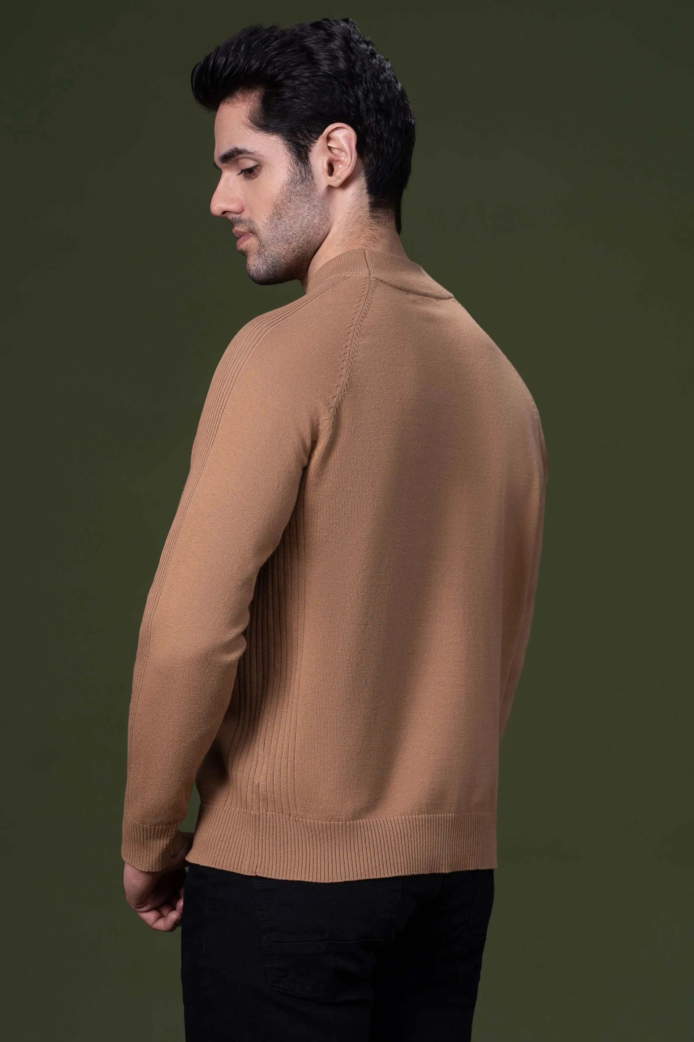 FULL SLEEVE SWEATER KHAKI