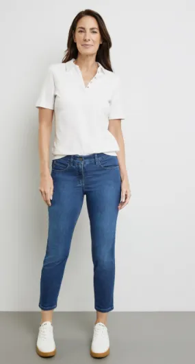 GERRY WEBER<BR>
7/8 Jeans BEST4ME Jeans<BR>
Blue<BR>