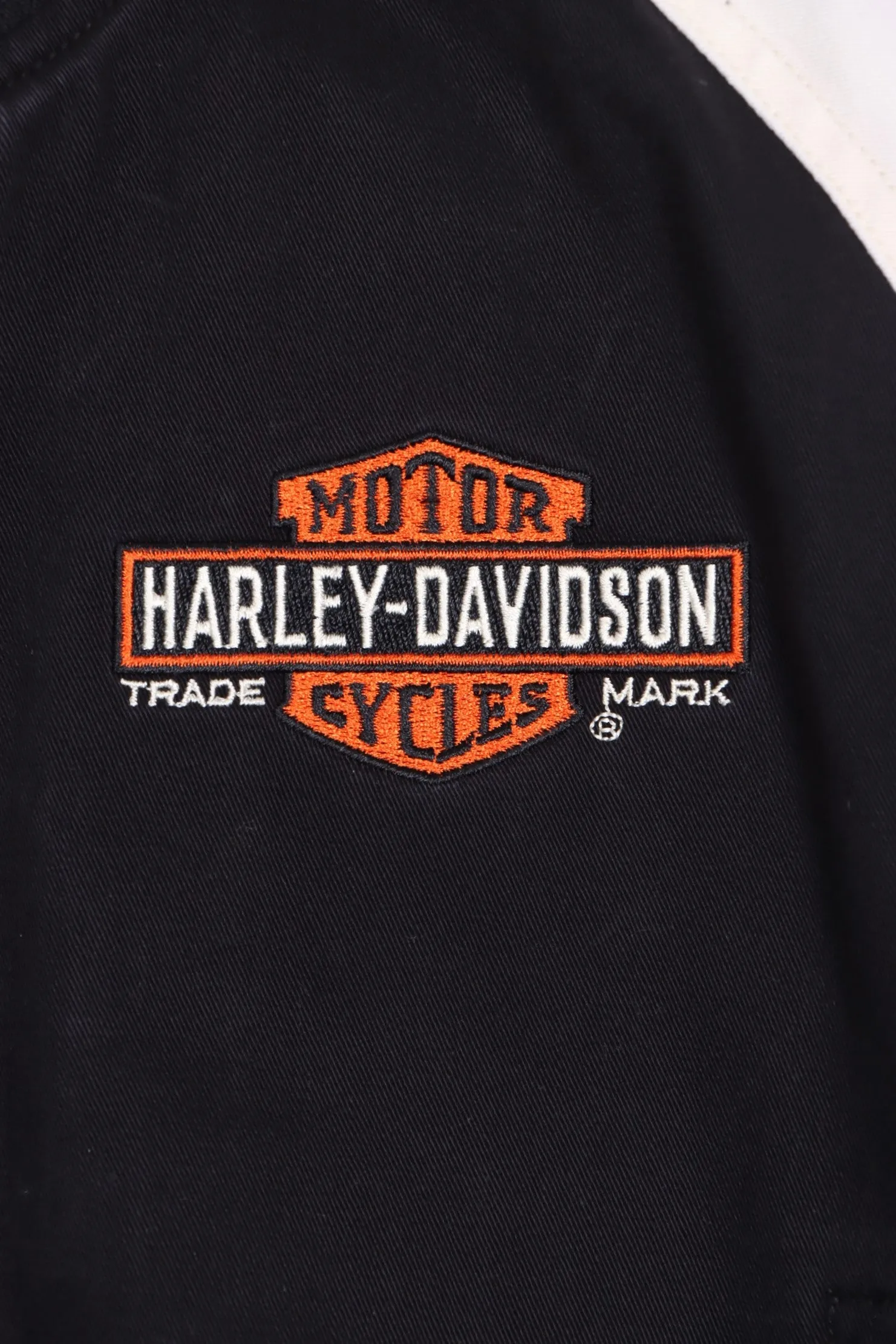 HARLEY DAVIDSON V-Twin Power Varsity Cropped Bomber Jacket (S)