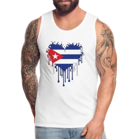 Heart of Cuba Flag Men’s Premium Tank Top