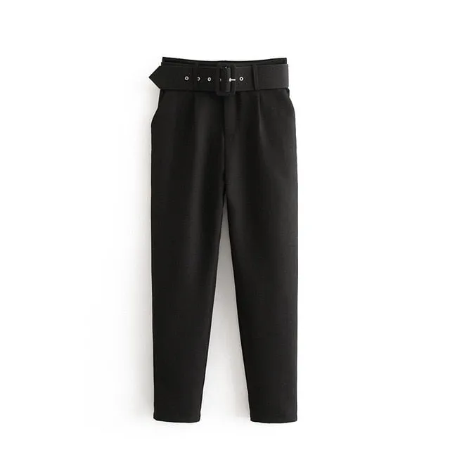 High Waist Straight Leg Wide Trousers Pants | Casual Lady Pants | Special Occasions Pants | Pockets Dress Solid Pants | Women Office Pants