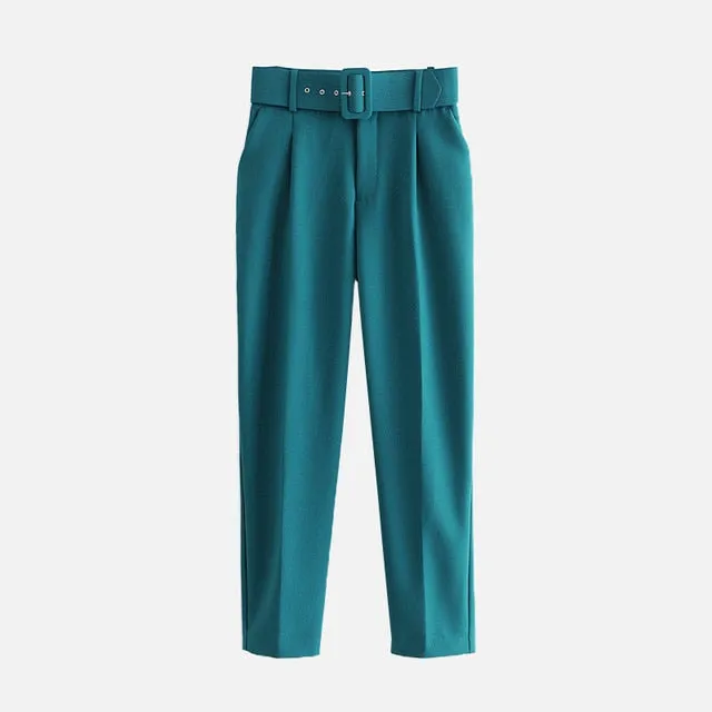 High Waist Straight Leg Wide Trousers Pants | Casual Lady Pants | Special Occasions Pants | Pockets Dress Solid Pants | Women Office Pants