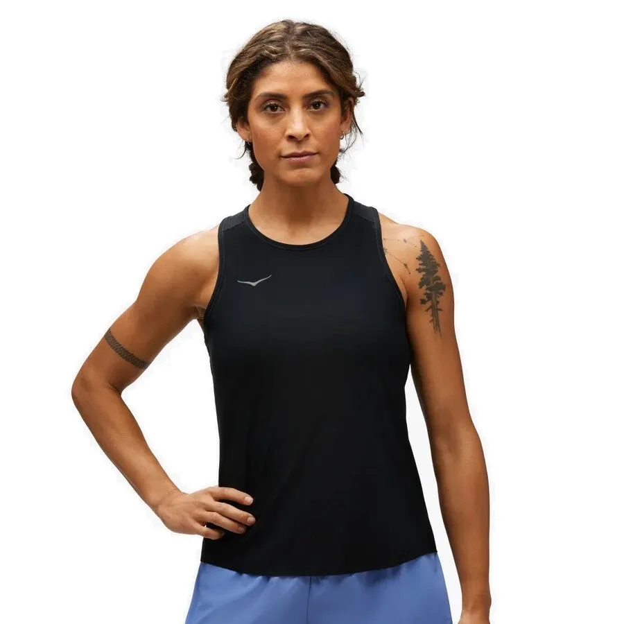 Hoka Airolite Run Tank | Black | Womens