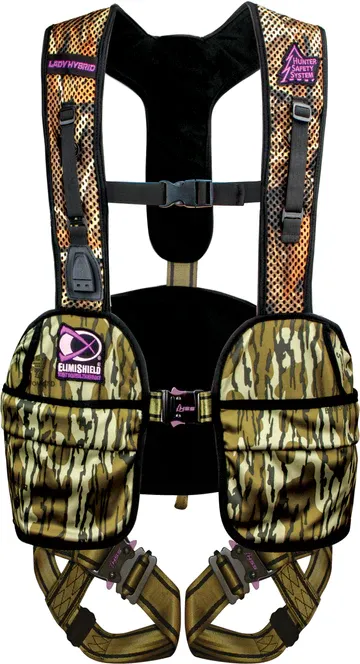 HUNTER SAFTEY SYSTEMNEW LADY HYBRID HARNESS MOSSY OAK 175-250LB S/M