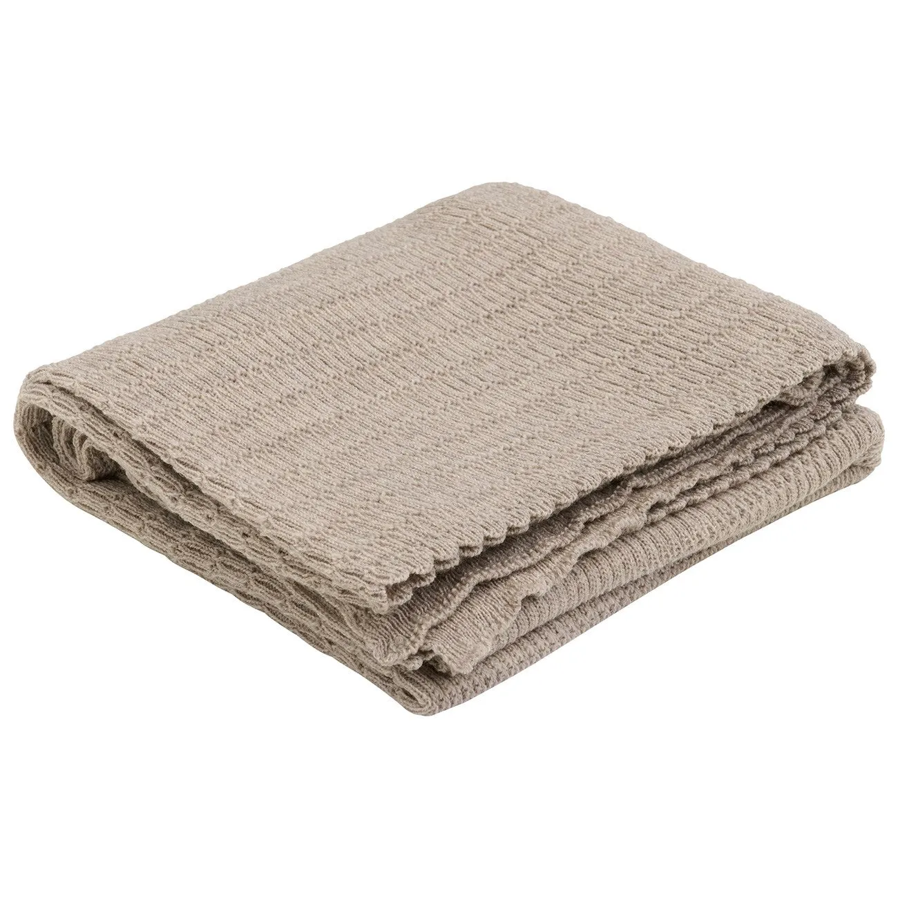 Huttelihut Light Rope Blanket Wool Knit 80X80 cm