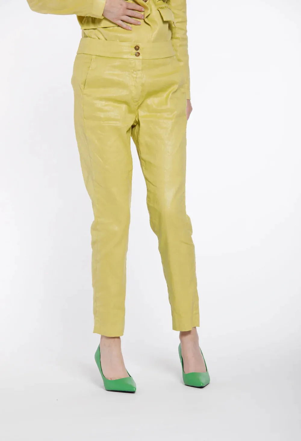 Iris Chino Pant - Acid Yellow