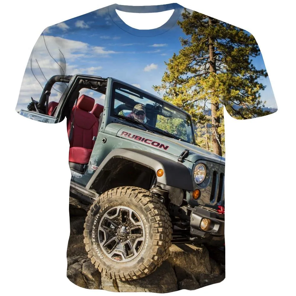 Jeep T-shirt Men Offroad Tshirts Casual car Tshirts Cool Short Sleeve T shirts