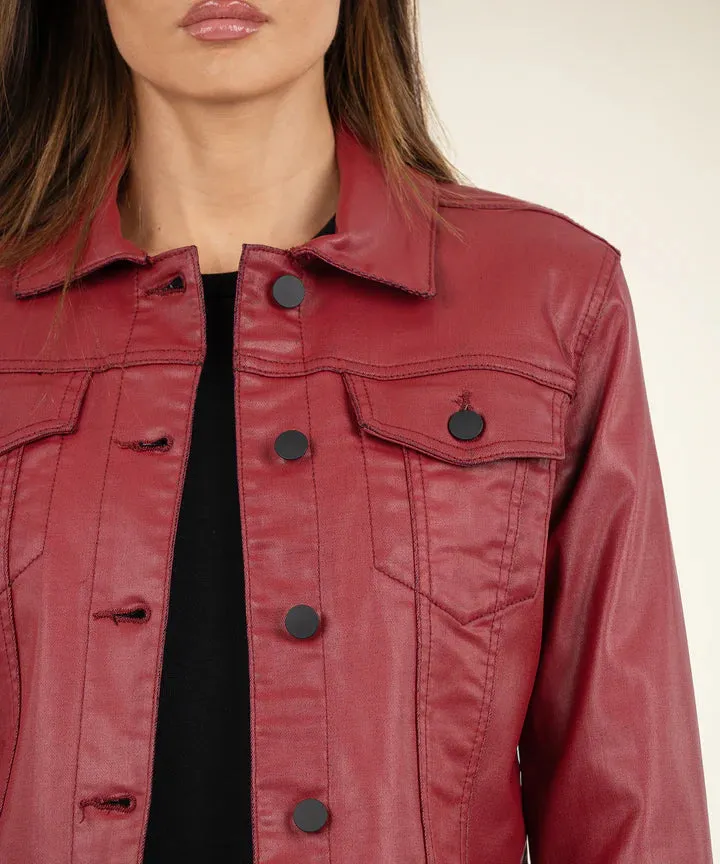 Julia Crop Jacket (Red)