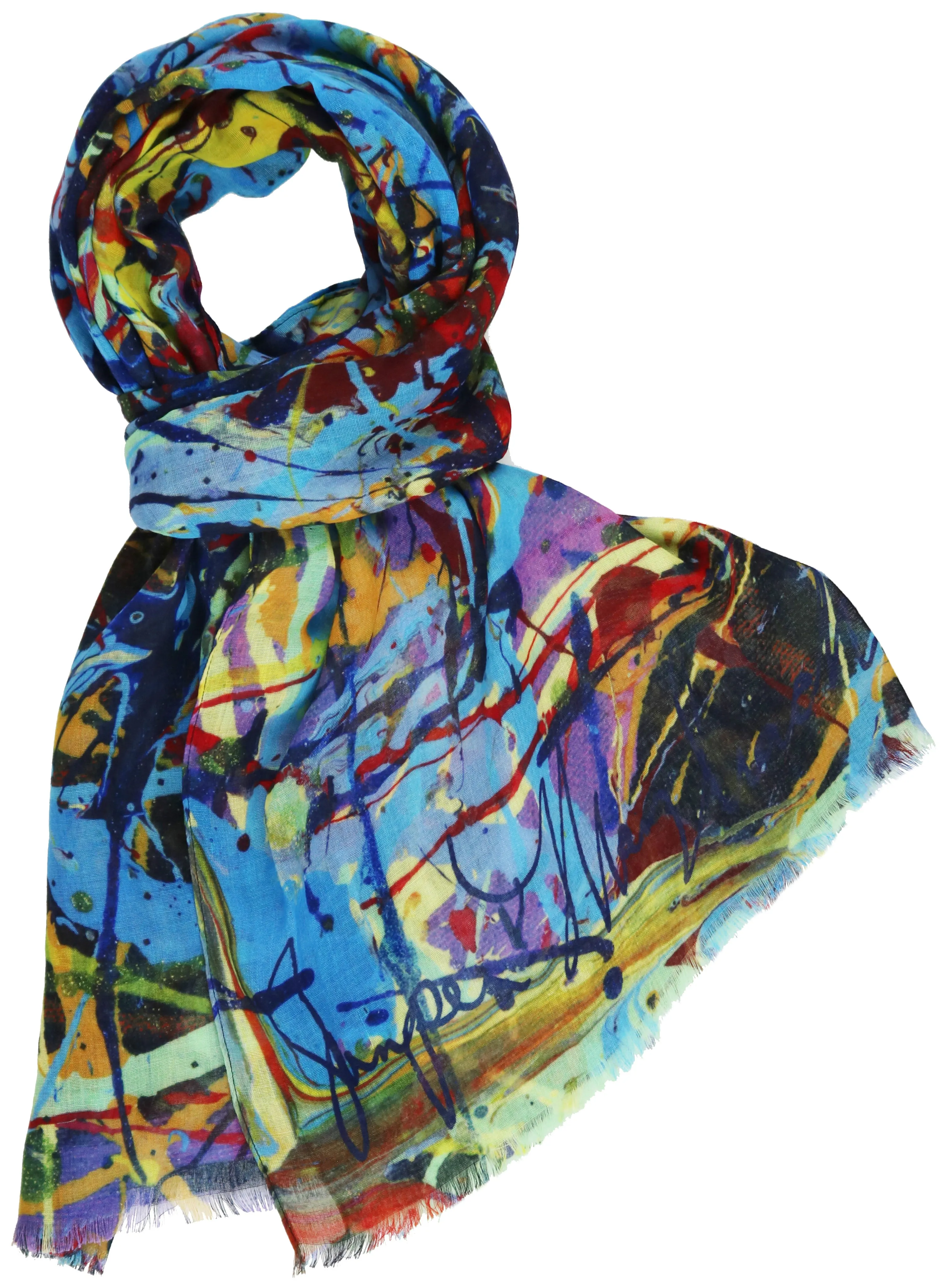 Jumper Maybach X FRAAS "Taffy Galaxy Whew" Recycled Polyester Scarf