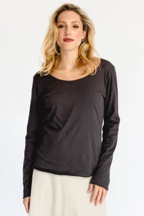 Kora Reversible Top - Charcoal