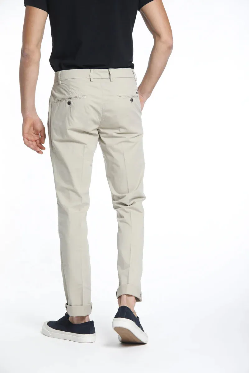 Light Beige Chino Gaberdine Stretch - Mason's