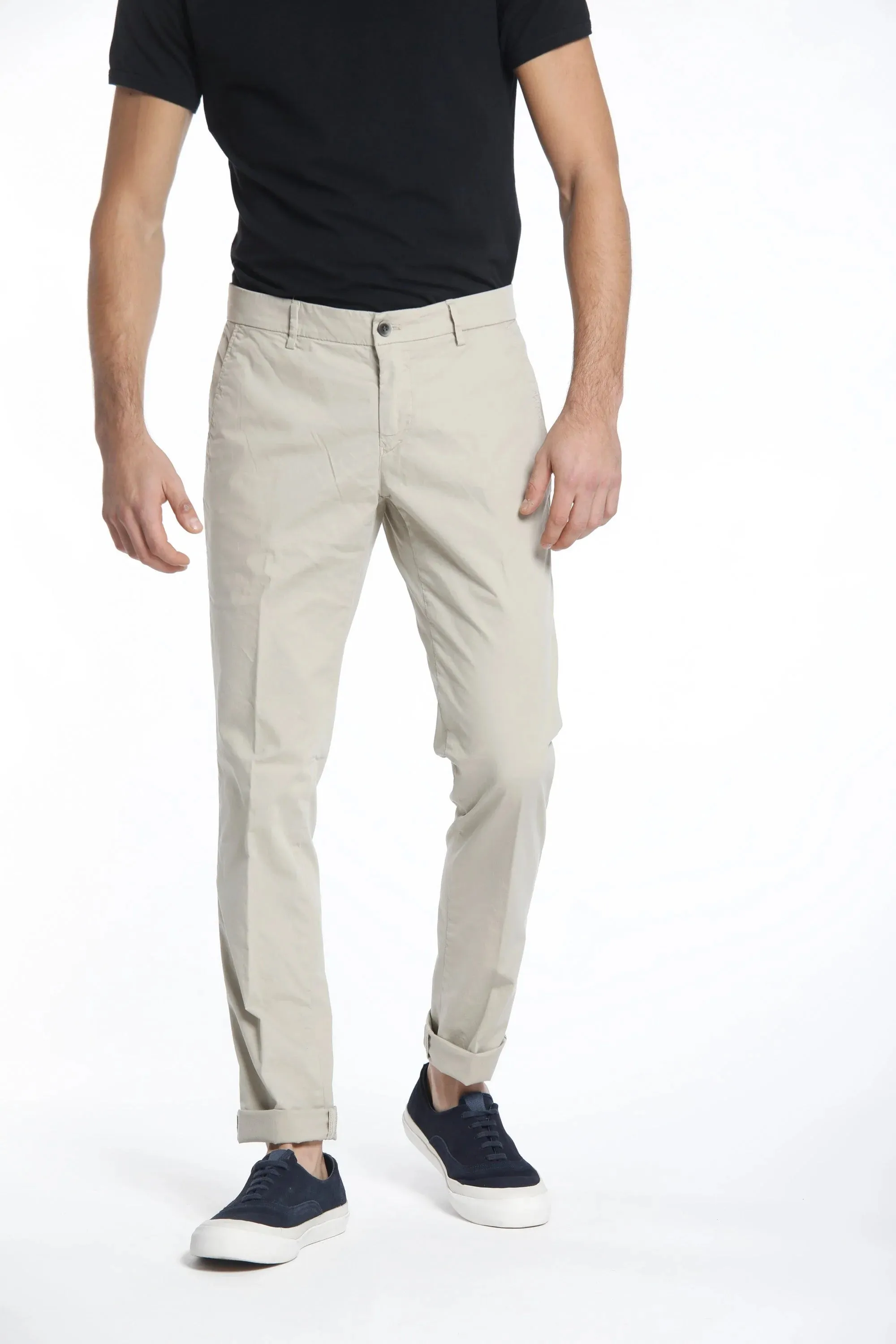 Light Beige Chino Gaberdine Stretch - Mason's