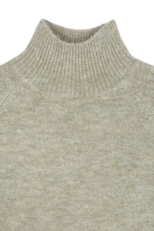 Lilou Crop mock neck sweater