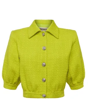 Lime Cove Crop Shirt Sleeve Jacket