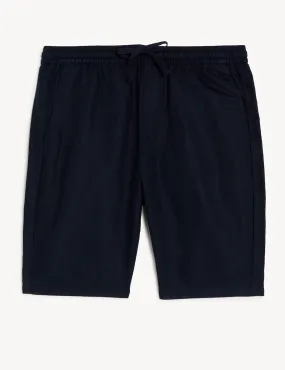 Linen Blend Elasticated Waist Chino Shorts