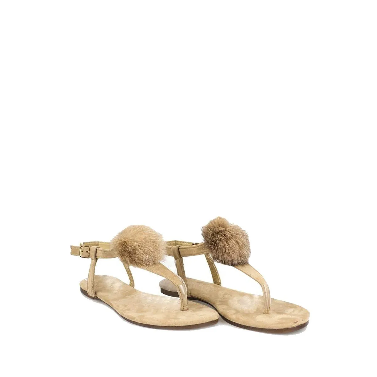 Lottie Toe Post Pom Pom Flat Sandal