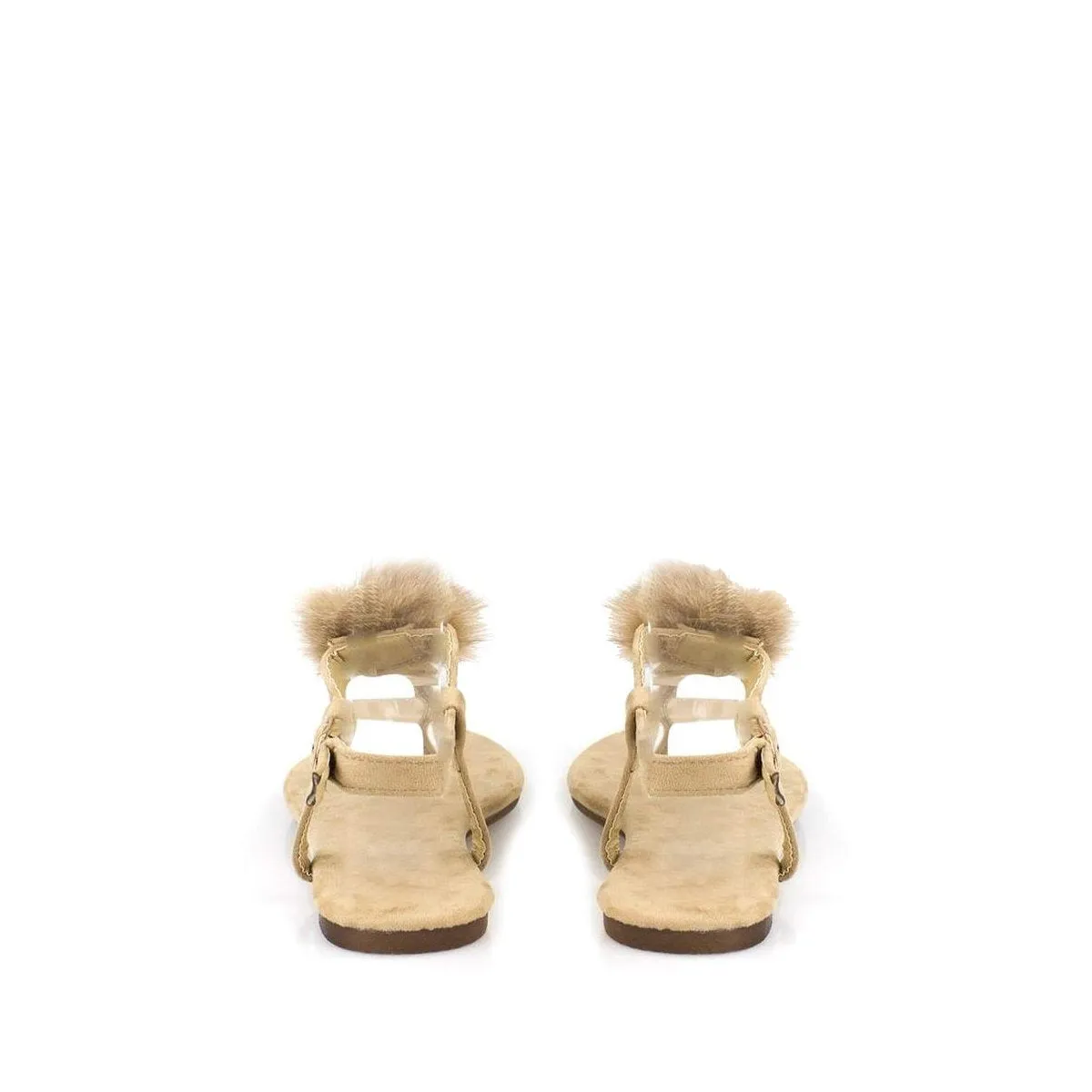 Lottie Toe Post Pom Pom Flat Sandal