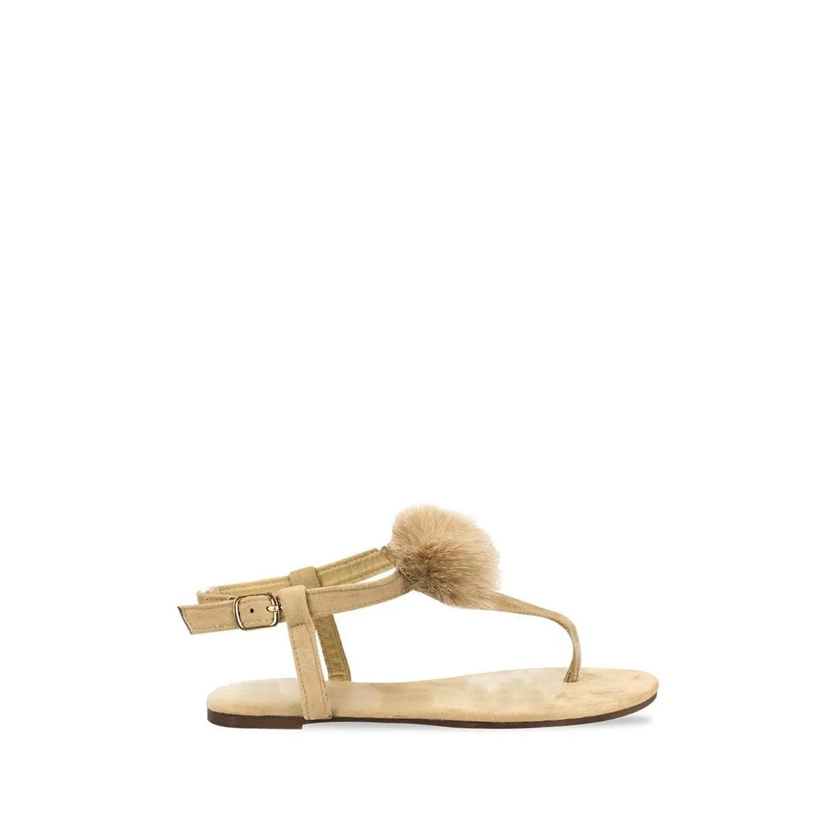 Lottie Toe Post Pom Pom Flat Sandal