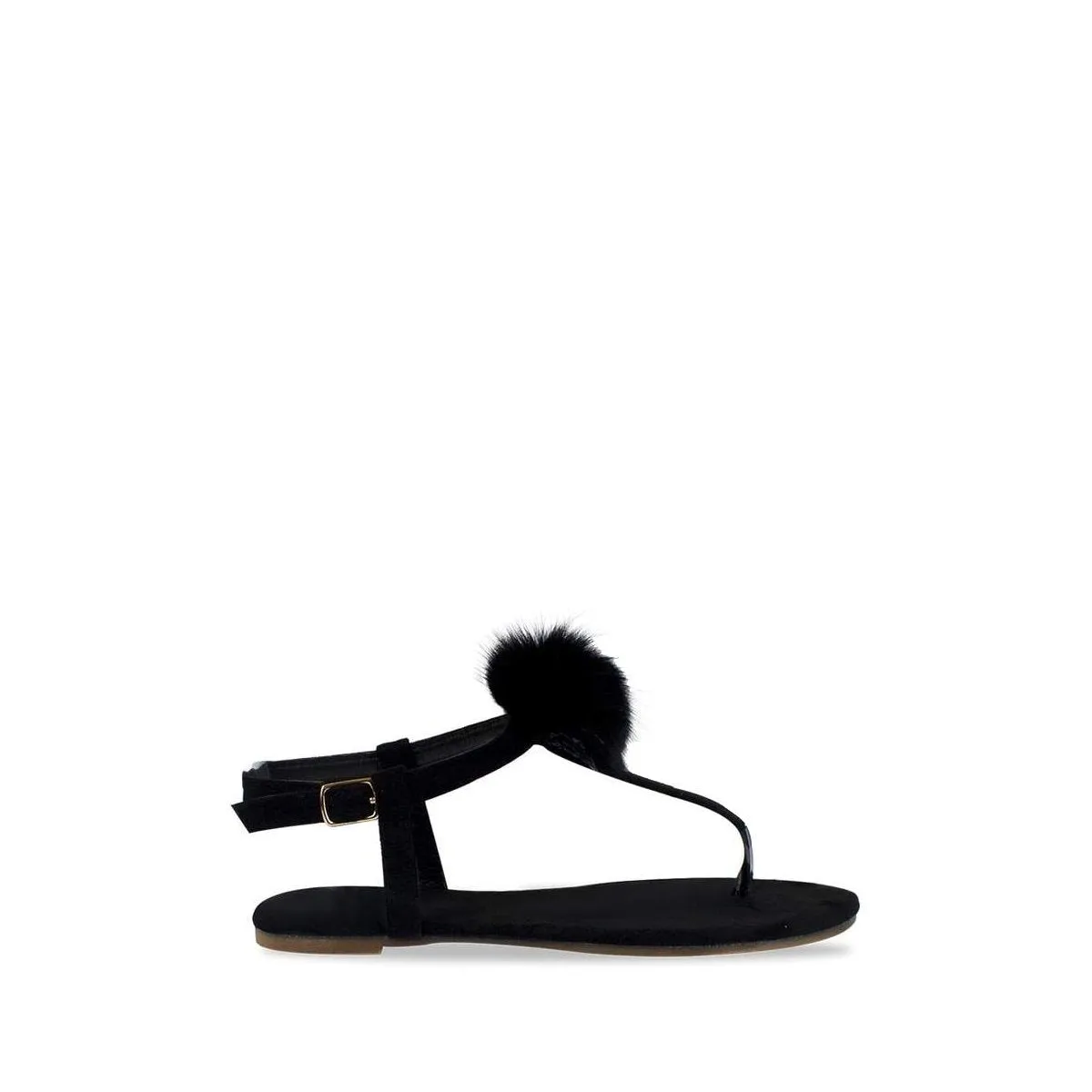 Lottie Toe Post Pom Pom Flat Sandal