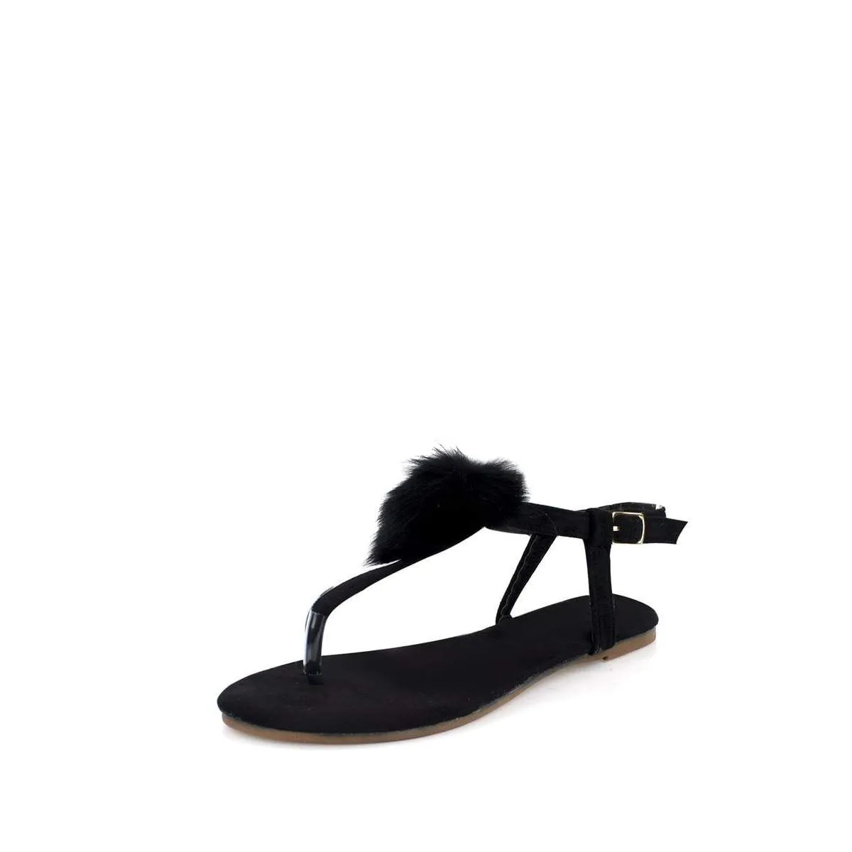 Lottie Toe Post Pom Pom Flat Sandal