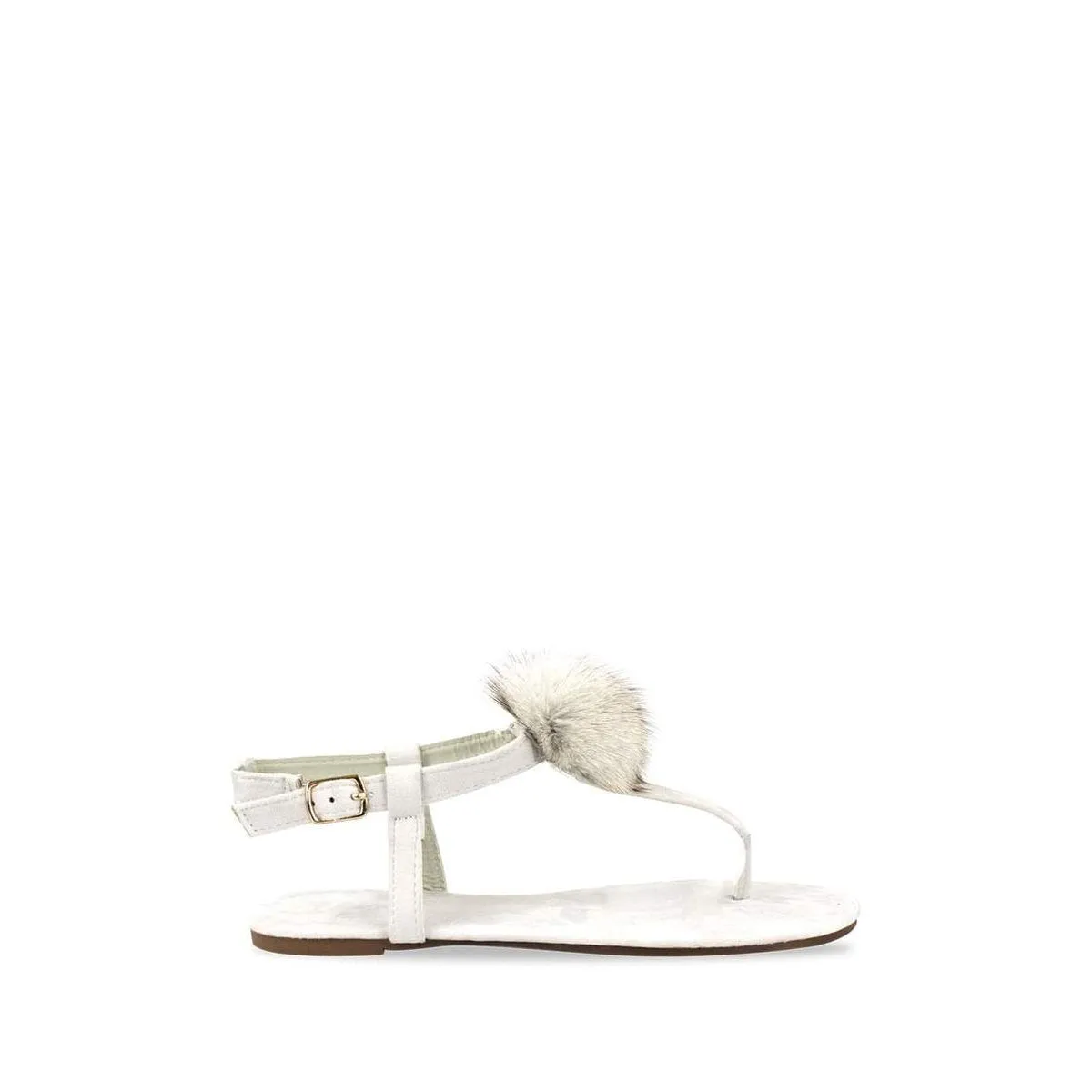 Lottie Toe Post Pom Pom Flat Sandal