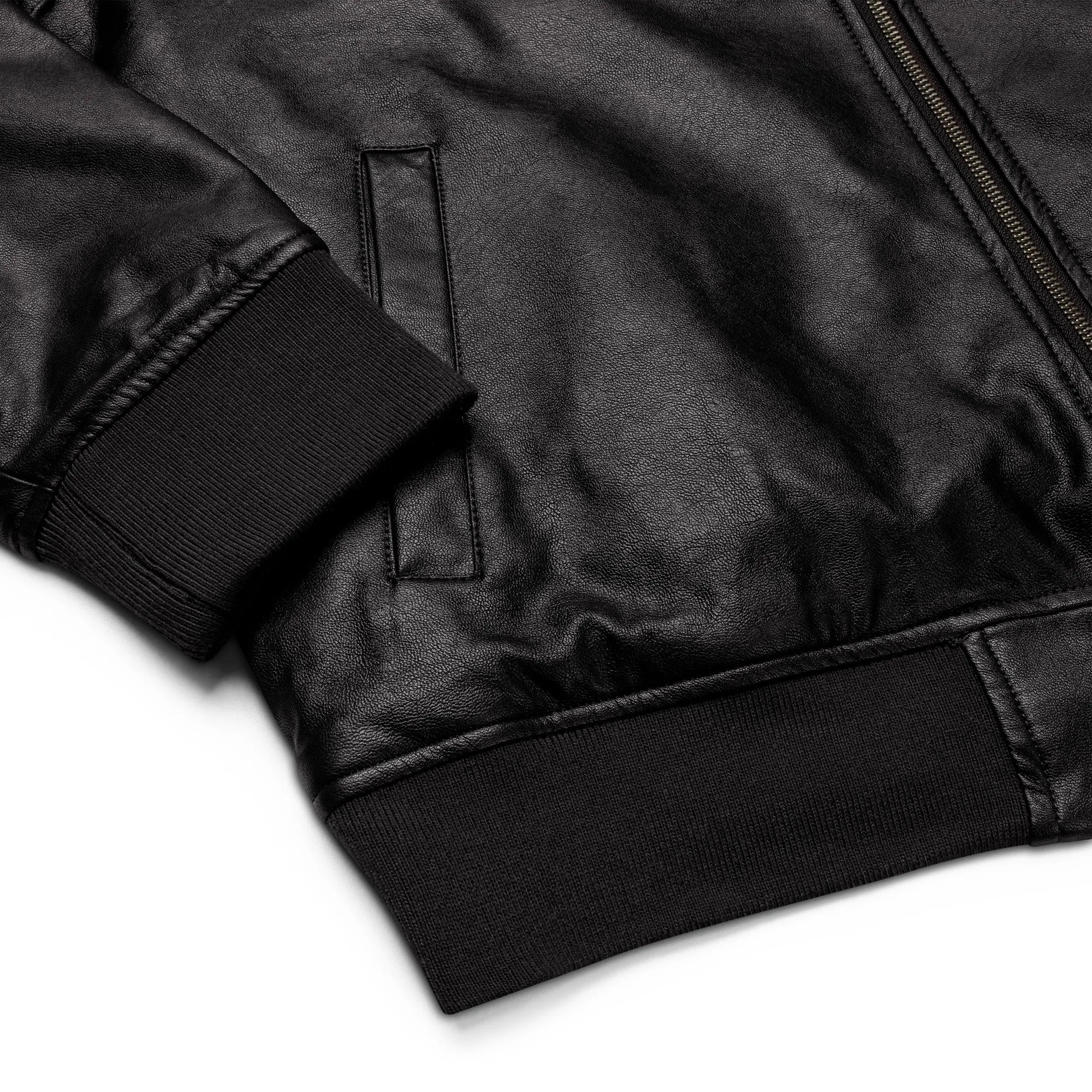 Luxury Leather Bomber Jacket