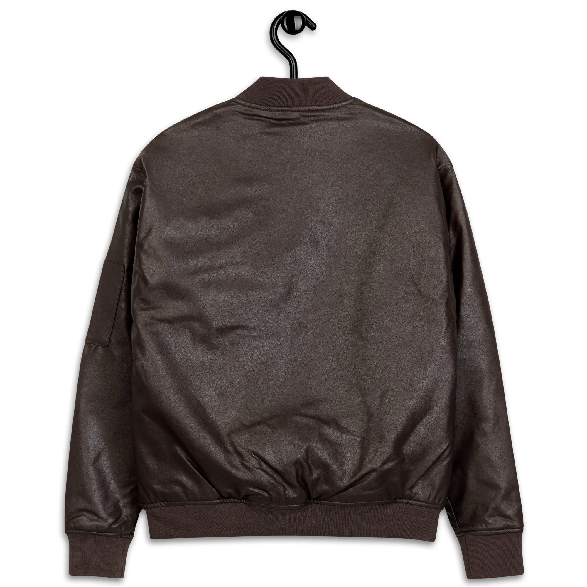 Luxury Leather Bomber Jacket