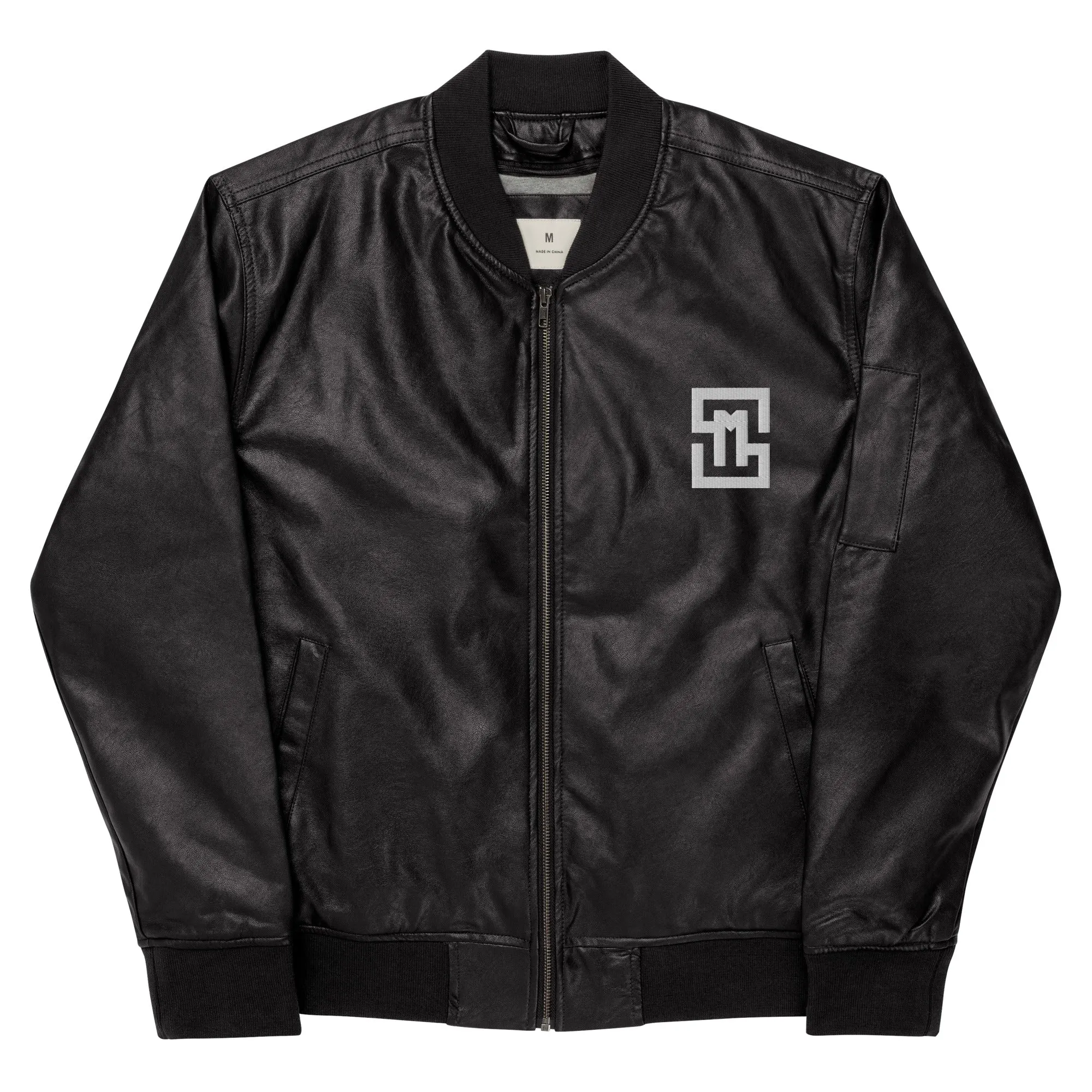 Luxury Leather Bomber Jacket