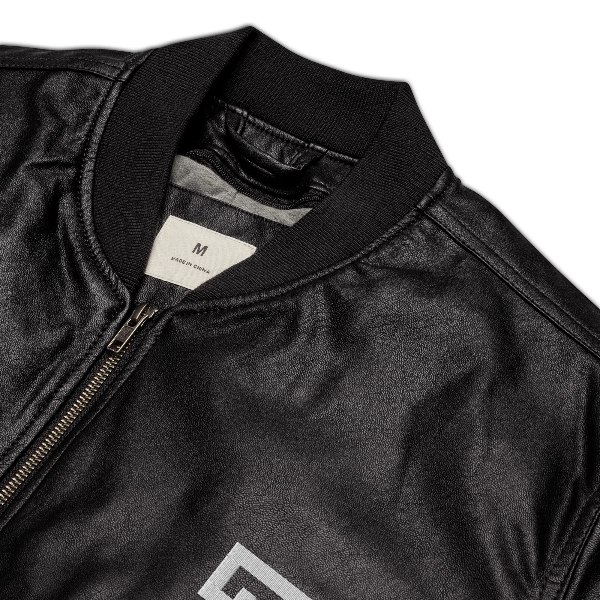 Luxury Leather Bomber Jacket