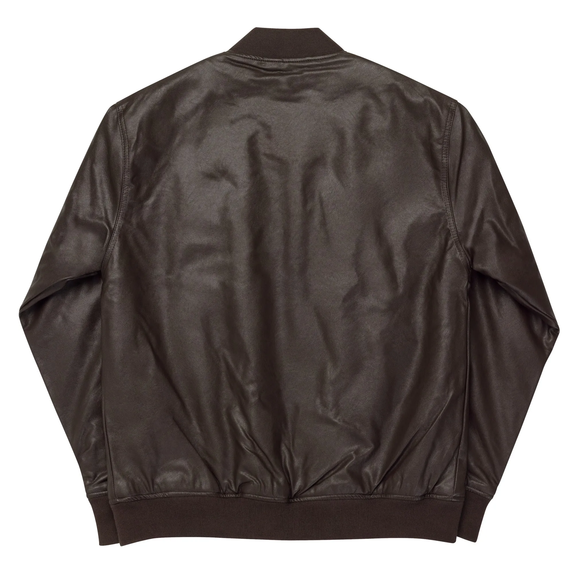 Luxury Leather Bomber Jacket