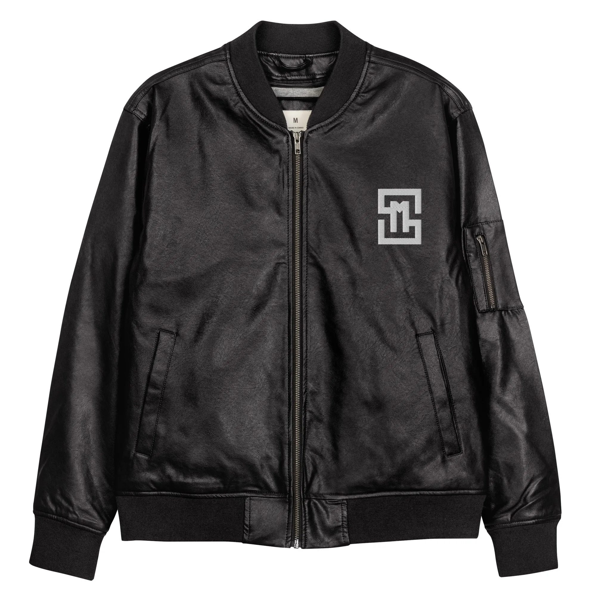 Luxury Leather Bomber Jacket