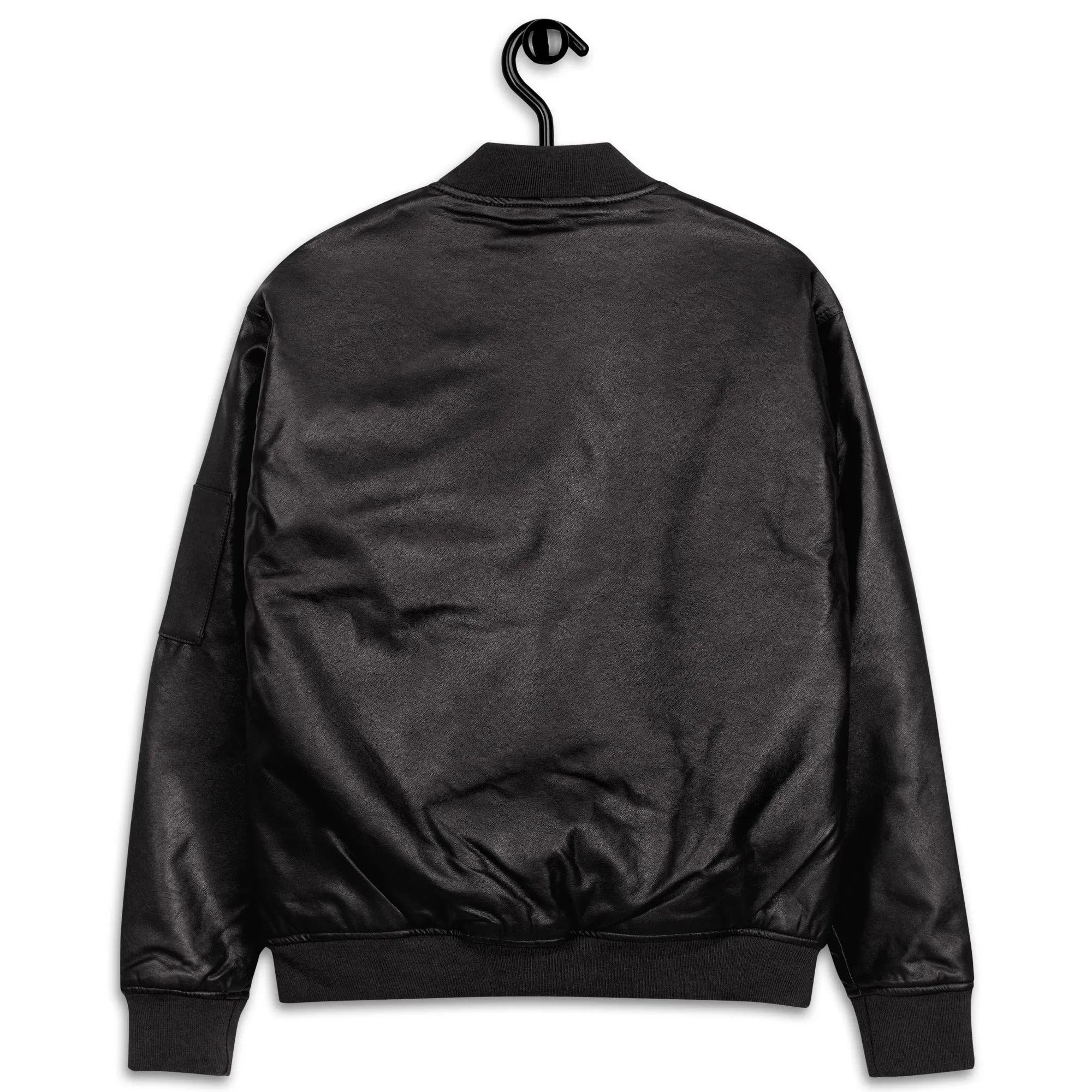 Luxury Leather Bomber Jacket